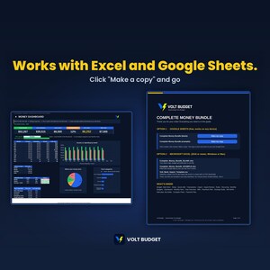 Budget + Debt Bundle | Debt Snowball Spreadsheet for Beginners, Easy Paycheck Budget and Payoff Planner, Auto Charts | Sheets and Excel imagen 8