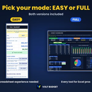 Easy Budget Spreadsheet for Beginners | Paycheck and Biweekly Budget Planner, Auto Charts | Sheets and Excel, Ready now for 2026 & 2027 image 4