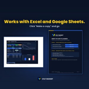 Debt Snowball Tracker Spreadsheet for Beginners | Easy Debt Payoff Planner & Credit Card Tracker, Auto Charts | Google Sheets and Excel image 8