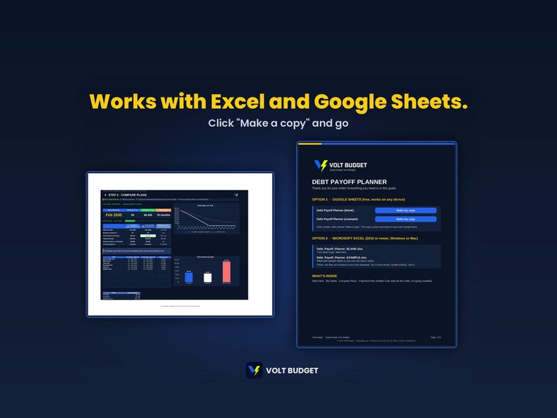 Debt Snowball Tracker Spreadsheet for Beginners | Easy Debt Payoff Planner & Credit Card Tracker, Auto Charts | Google Sheets and Excel image 8