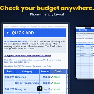 Easy Budget Spreadsheet for Beginners | Paycheck and Biweekly Budget Planner, Auto Charts | Sheets and Excel, Ready now for 2026 & 2027 image 8
