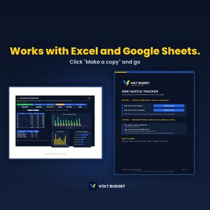 Side Hustle Tracker | Income Tracker for Beginners, Self Employed Expense and Mileage Log, Tax Set Aside | Sheets and Excel image 7