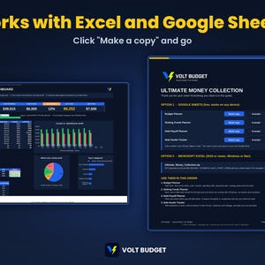 Budget Spreadsheet Template Bundle | Ultimate Easy Paycheck Budget, Debt Snowball, Sinking Funds & Side Hustle | Google Sheets and Excel imagen 7