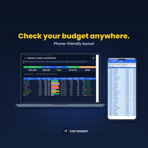 Sinking Funds Tracker | Savings Goals Planner for Beginners, Paycheck Savings, Auto Charts | Sheets & Excel, 2026-2027 image 7