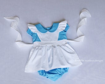 Alice in Wonderland Romper - Alice Romper - Alice in Wonderland - Queen of Hearts - White Rabbit - Alice in Wonderland Costume