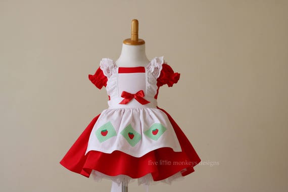 strawberry shortcake baby dress