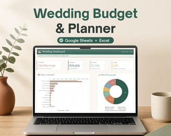 Wedding Budget Spreadsheet, Wedding Planner Template, Wedding Checklist & Vendor Tracker, Google Sheets and Excel, Payment Tracker