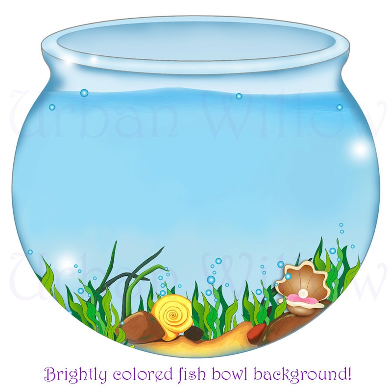 FISH BOWL image Digital Backgrounds Mermaid Clipart ... FISH BOWL image Digital Backgrounds Mermaid Clipart ...