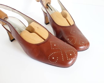 Vintage Leder PUMPS SHELBY schwarze High Heelsschwarz PumpsRetro Pumpsschwarzes Kleid SchuheSekretärin SchuheFifth AveSmart SchuheGröße 7 M Vintage Leder PUMPS SHELBY schwarze High Heelsschwarz PumpsRetro Pumpsschwarzes Kleid SchuheSekretärin SchuheFifth AveSmart SchuheGröße 7 M
