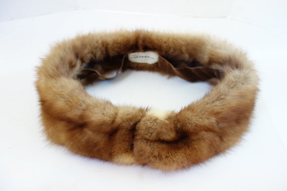 Vintage 1950's Mink Stole Collar, Fur Coat Collar,