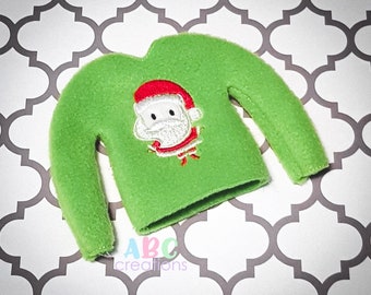 Christmas Santa Sweater, Doll, elf Sweater, Sweater, ith, Digital File, Embroidery Design