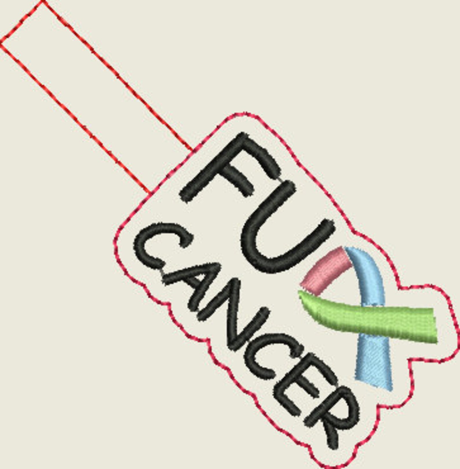 FU Cancer Ribbon Snap Tab Cancer Awareness Cancer Ribbon Etsy UK