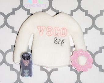 VSCO elf Sweater, Doll, elf Sweater, Sweater, ith, Digital File, Embroidery Design