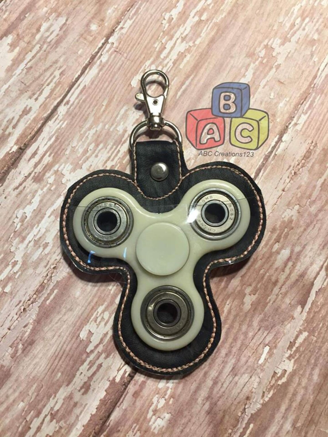 Tri Fidget Spinner Case Holder Key Fob Snap Tab in the Etsy