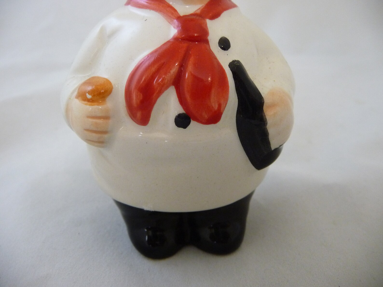 Vintage FAT ITALIAN CHEF Pepper Shaker Black Mustache Chef Etsy