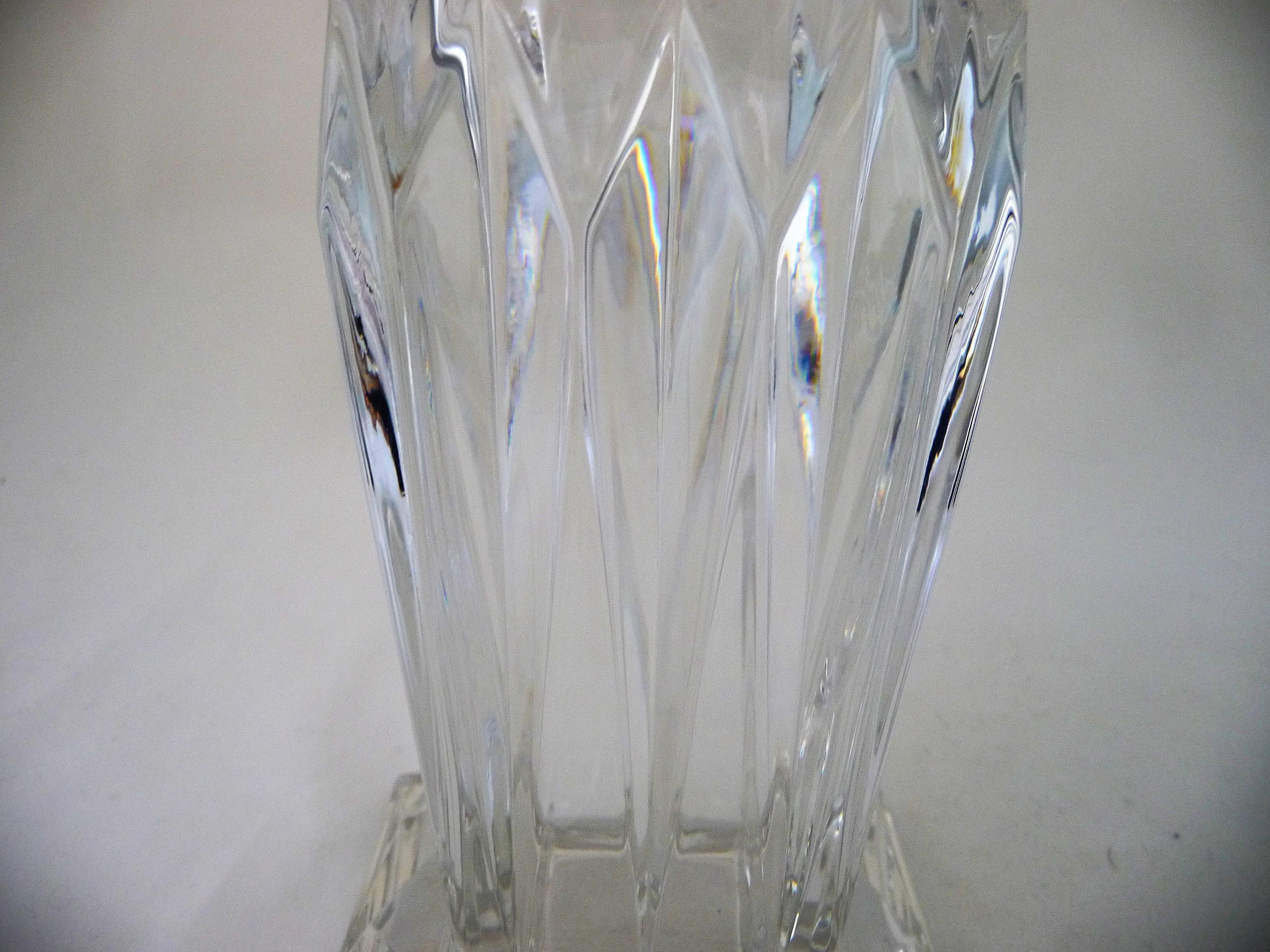 Vintage GORHAM Lead Crystal Column Vases Made In Germany Etsy