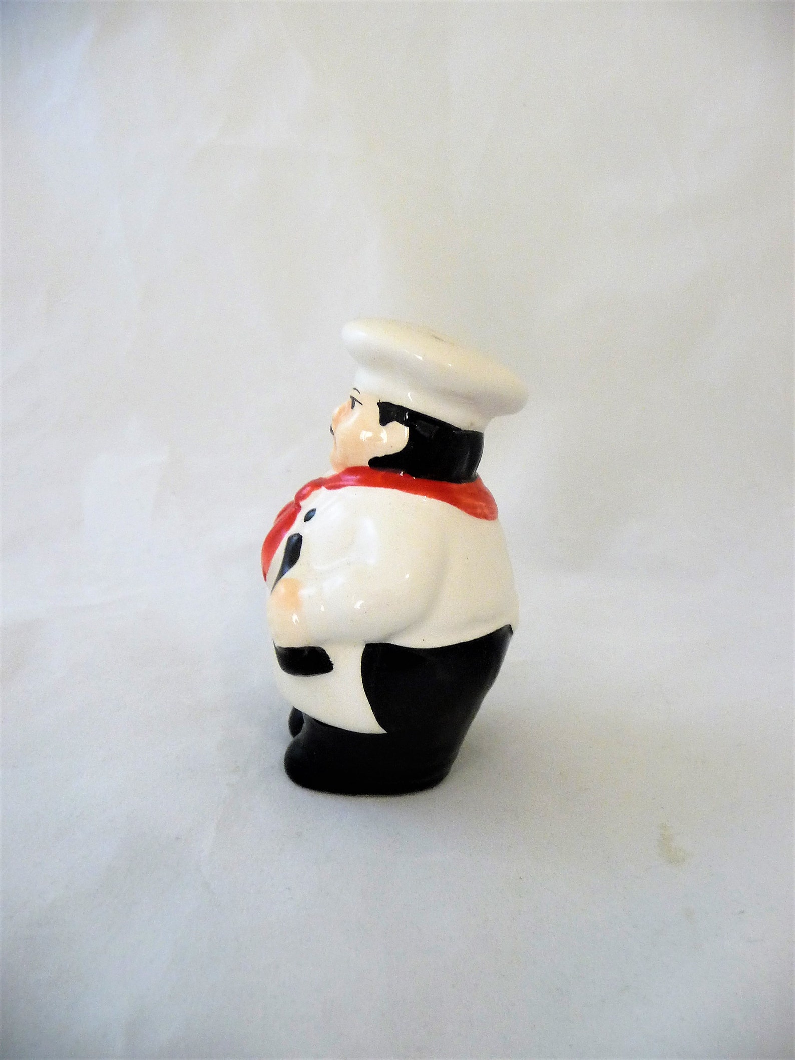 Vintage FAT ITALIAN CHEF Pepper Shaker Black Mustache Chef Etsy
