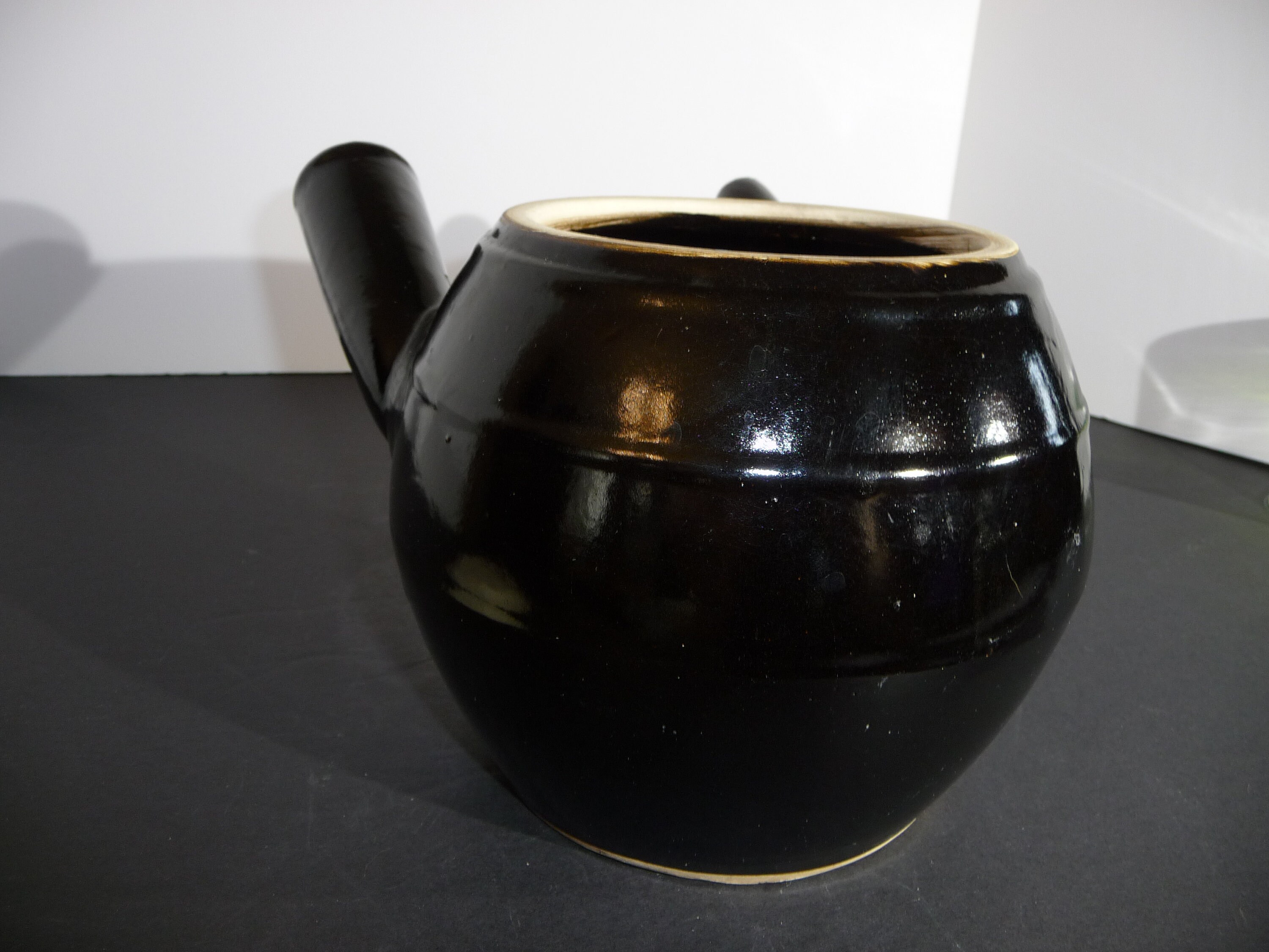 Vintage CHINESE HERBAL MEDICINE Teapot Rustic Clay Side Etsy