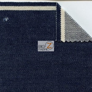 Assorted Selvedge Denim Fabric - Indigo (Cone Selvage Denim) - By The Yard Clothing DIY Accessories Hats Backpacks Jeans Apparel