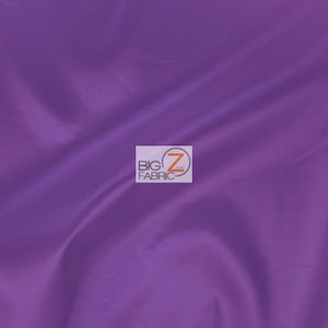 Solid Taffeta Fabric - PURPLE - Sold By The Yard 58&quot;/60&quot; Width DIY Dress Skirt Wedding Decor Curtains
