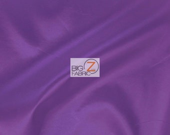 Solid Taffeta Fabric - PURPLE - Sold By The Yard 58"/60" Width DIY Dress Skirt Wedding Decor Curtains