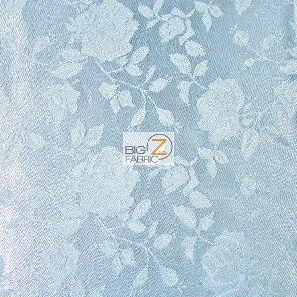 Fresh Fleur Sky Satin Fabric By the Yard Pre Order
