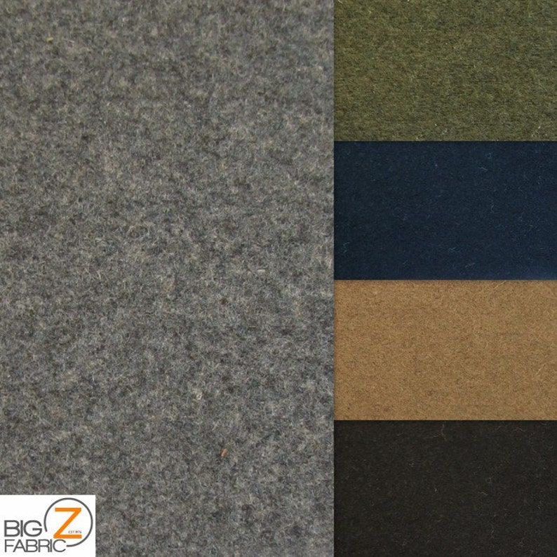 Solid Melton Wool Apparel Fabric RED By The Yard Blankets Etsy