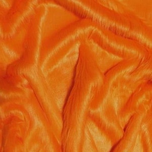 Solid Shaggy Faux Fur Fabric - ORANGE - Sold By The Yard 62&quot; Width Costumes Accessories Clothing
