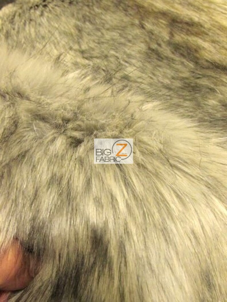 By The Yard Costume Clothing Accessories Scarf Coats Rugs Faux Fake Fur Animal Short Pile Coat Costume Fabric ARCTIC WOLF