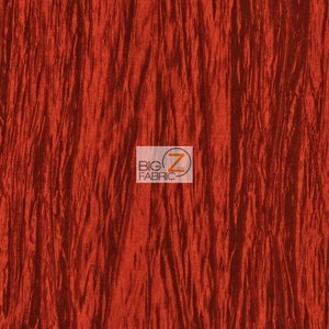 Crushed Taffeta Fabric - RED - 54" Width Sold By The Yard Creased Clothing Decorations Crafts