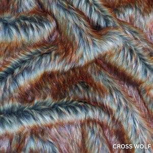 Faux Fake Fur Animal Coat Costume Fabric (Wolf Series) - 22 Colors - Sold By The Yard DIY Clothing Accessories Scarf Rugs NEW DESIGNS!!!