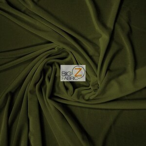 Stretch Velvet Velour Spandex 360 Grams Costume Fabric - OLIVE - Sold By The Yard Crafts Decor Apparel Sewing