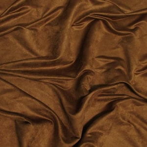 Tela de tapicería de gamuza de microfibra - BRONCE - 58" de ancho Se vende cortada a medida Passion Suede Microsuede Ropa Accesorios de moda