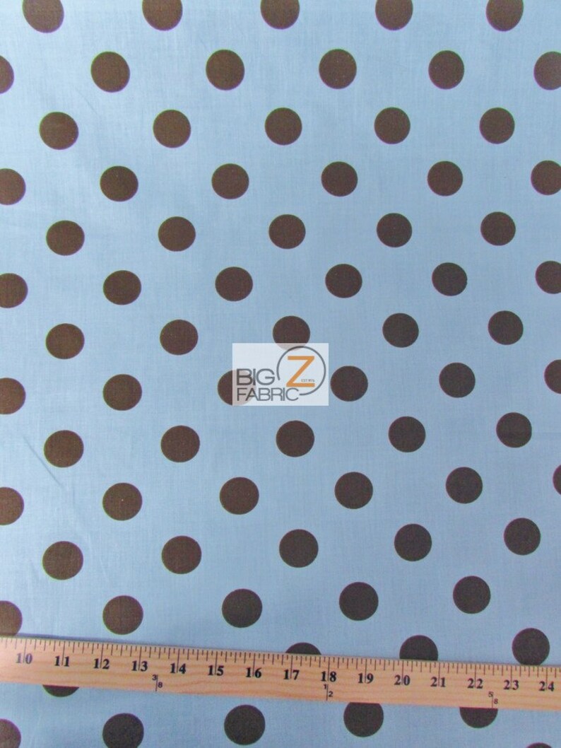 GIANT POLKA DOT POLY COTTON PRINT FABRIC P253 58"/59" White/Black 2" Dots GIANT POLKA DOT POLY COTTON PRINT FABRIC P253 58"/59" White/Black 2" Dots