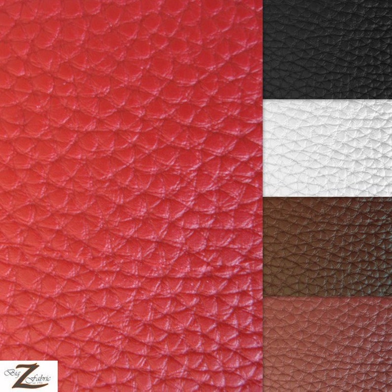 Textured PVC Vinyl Leather Fabric RED Sold By The Yard | Etsy
