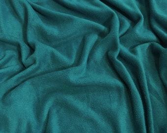 Solid Polar Fleece Fabric - Green Blue -  60" Width Sold By The Yard
