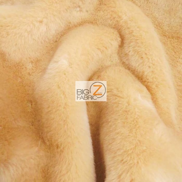 Half Shag Faux Fur Fabric (Beaver)(Knit Backing) - BLONDE - Sold By The Yard 60"/64" Width Coats Costumes Scarfs Rugs Blankets