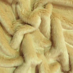 Short Shag Faux Fur Fabric - BLONDE - Sold By The Yard 64&quot; Width Coats Costumes Scarfs Rugs Props Short Pile
