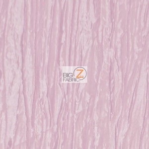 Crushed Taffeta Fabric - PINK - 54&quot; Width Sold By The Yard Creased Clothing Decorations Crafts