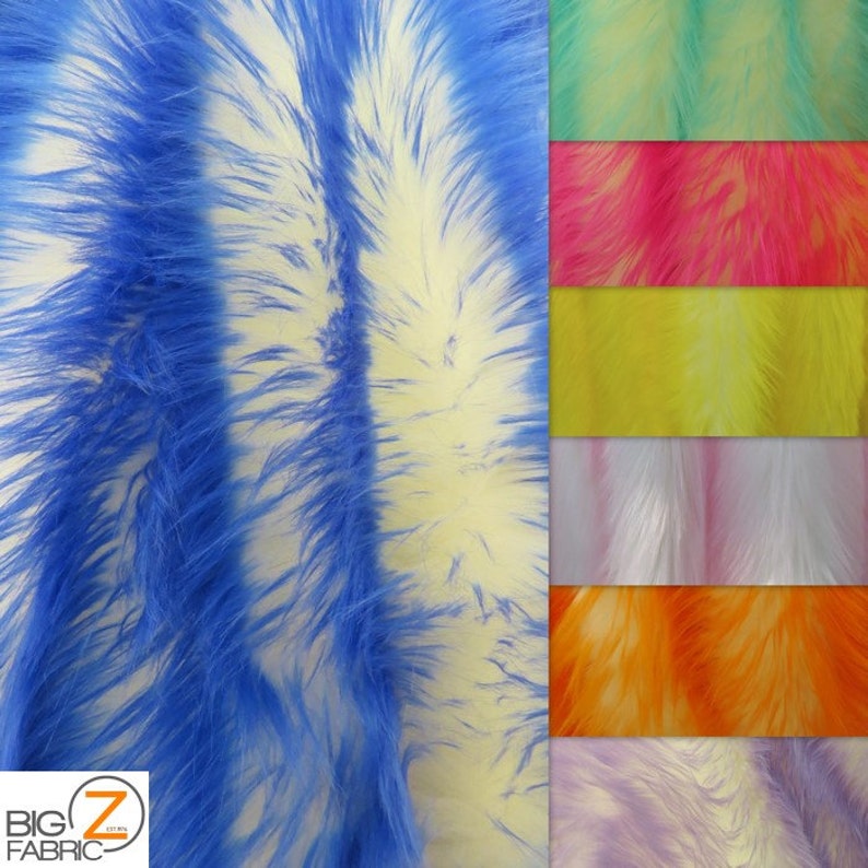 REDBLACK SPIKES By The Yard 66 Width Coats Costumes Scarfs Rugs Props Shaggy Frozen Shag Faux Fake Fur Long Pile Fabric