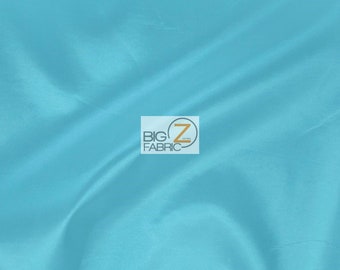 Solid Taffeta Fabric - AQUA - Sold By The Yard 58"/60" Width DIY Dress Skirt Wedding Decor Curtains