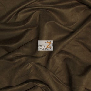 DuroLast™ Microfiber Suede Upholstery Fabric - CAFE - 58&quot; Breed Verkocht op maat Passion Suede Microsuede