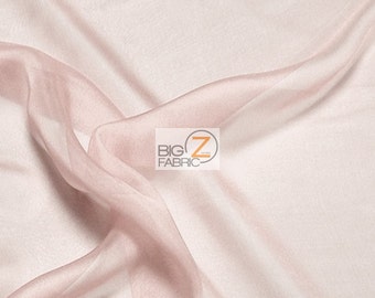 Solid Hi-Multi Chiffon Dress Fabric - BLUSH - 58" Width Sold By The Yard Gowns Clothing Party Decorations