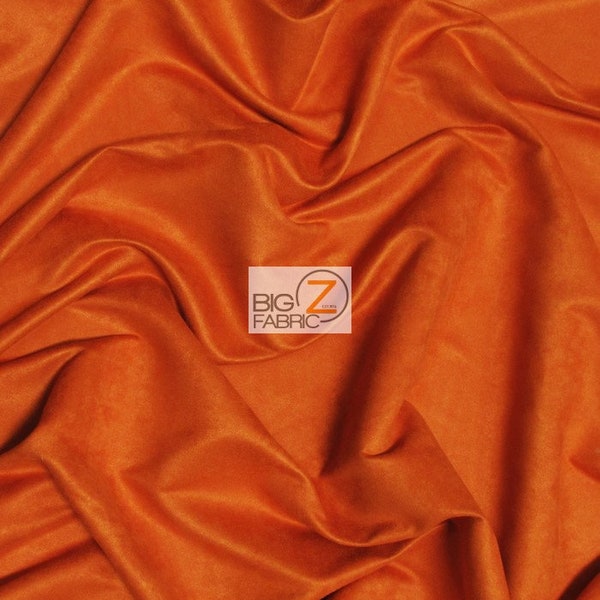 Microfiber Suede Upholstery Fabric - BURNT ORANGE - 58" Width Sold By The Yard Passion Suede Microsuede Clothing Fashion Accessories