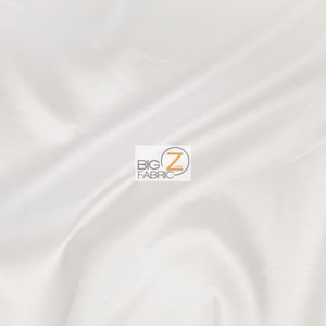 Solid Taffeta Fabric - WHITE - Sold By The Yard 58&quot;/60&quot; Width DIY Dress Skirt Wedding Decor Curtains