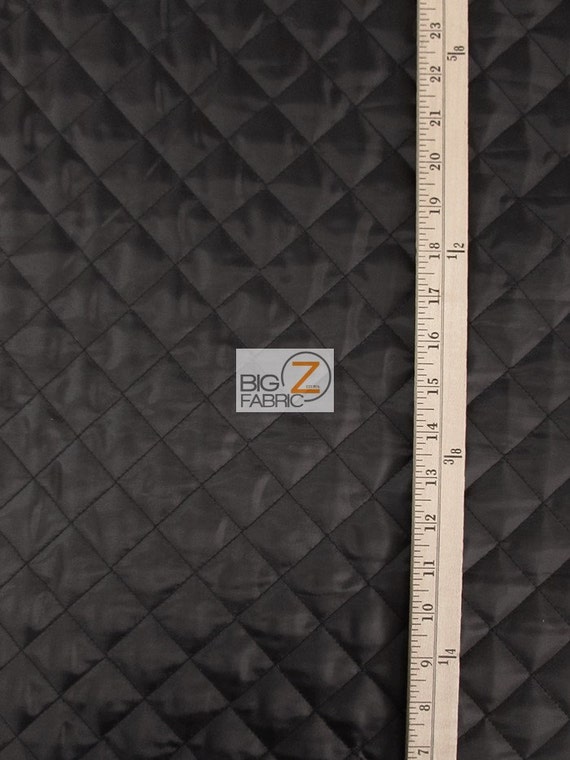 Double-Faced Reversible Pre-Quilted Black Polycotton Fabric by  The Yard : Arts, Crafts & Sewing