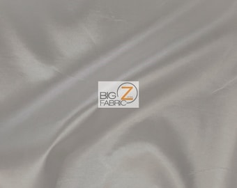 Solid Taffeta Fabric - SILVER - Sold By The Yard 58"/60" Width DIY Dress Skirt Wedding Decor Curtains