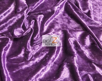 Crushed Stretch Velvet Costume Fabric - PURPLE - Se vende cortado a medida DIY Accesorios de ropa Decoración