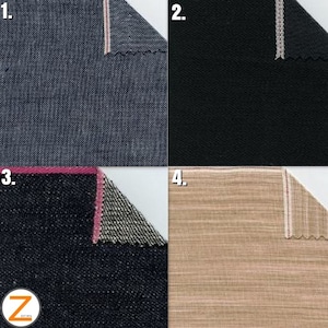 Assorted/Japanese Selvedge Denim Fabric - 12 STYLES - By The Yard DIY Fashion Apparel Jeans Accessories Japan Kuroki Yoshiwa Kaihara