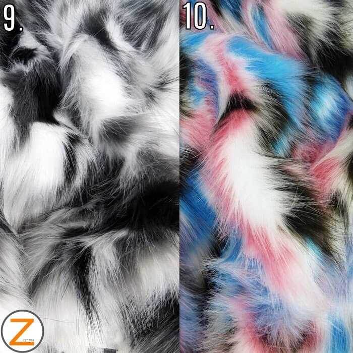 Sunset Multi-color Faux Fur Fabric - 10 COLORS - Sold by the Half/full ...